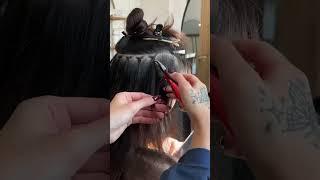 Extensions and chocolate highlights???? #hairtok #hairtransformation