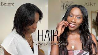 Wow ???? Les extensions les plus naturelles du monde!| DIY L.A Weave application| Maya Ohomon