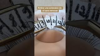 Le secret pour retirer une extension de cil mal posée #cilacil #formationcil #lashartist #lashtip