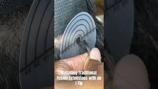 Fusion/K-Tip Hair Extensions with an I-Tip DMV #ktipextensions