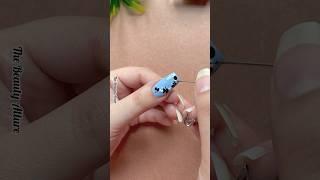 ????????Easy nail art with safety pin #nailart2025 #shorts #shortvideo