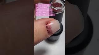 Verni-semi-permanent paillete reflective #nailsreflective #nails #nailsart #ongles #noel #tutorial