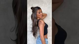 Easy half up claw clip hairstyle with Jordan????☀️Favorite claw clip in our bio! #shorts