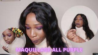 MAQUILLAGE TOTALE VIOLET ( En bonus , je teste de nouveaux produits WYCON)