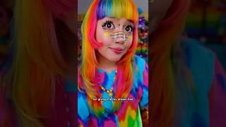 I tried RAINBOW HAIR EXTENSIONS for the very first time!