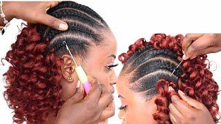 Wow ???? Most Beautiful Curly Crochet Hairstyle Using Braid Extension / summer Curly Crochet Hairsty