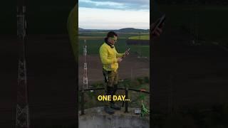 Haircut at the height of 70 meters