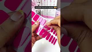 À cause des produits chimiques pour les ongles, j'ai eu une allergie ????????