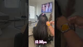 Plus extra length ???? #knotlessbraids #smallknotlessbraids #braids #braidstyles #bohobraids #hair
